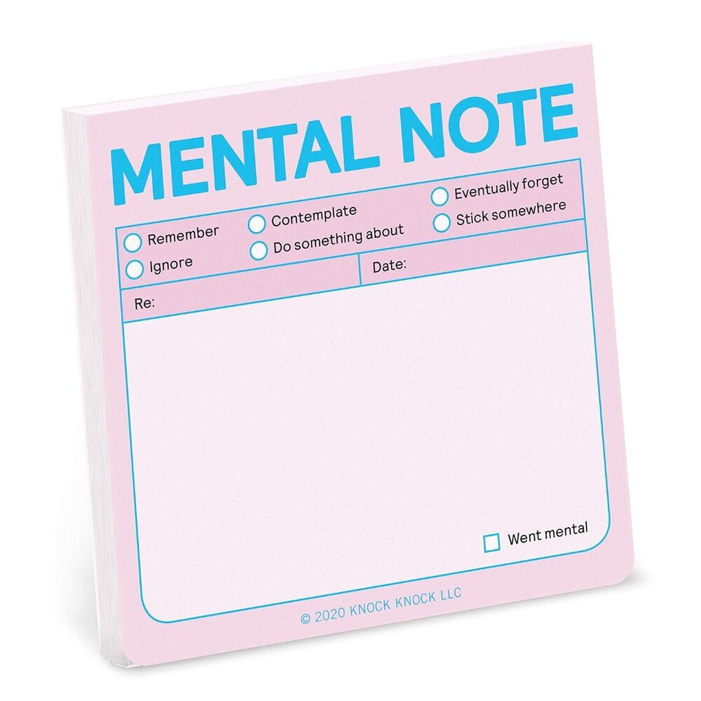 ❤️ USED Mental Note Sticky Notes